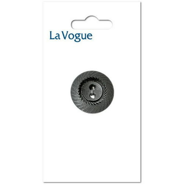 La Vogue 30 mm bouton à 2 trous - noir La Vogue 30 mm bouton à 2 trous - noir