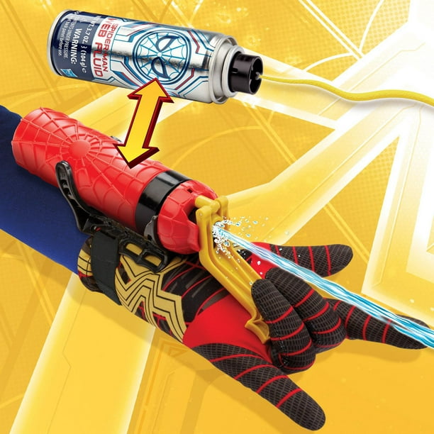 Spider-Man: Far From Home - Blaster lance-toiles jouet de Spider-Man avec  toile liquide 