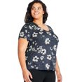 thumbnail image 2 of George Plus Women's Drapey Tee, 2 of 6