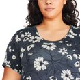 thumbnail image 4 of George Plus Women's Drapey Tee, 4 of 6
