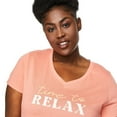 thumbnail image 4 of George Women's Plus V-Neckline Sleep Tee, 4 of 6