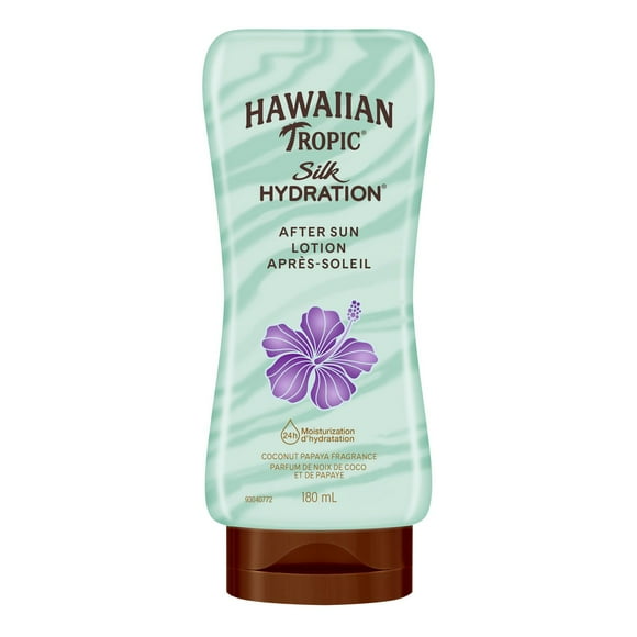 Hawaiian Tropic Silk Hydration Weightless Coconut Papaya After Sun Moisturizer, 180mL