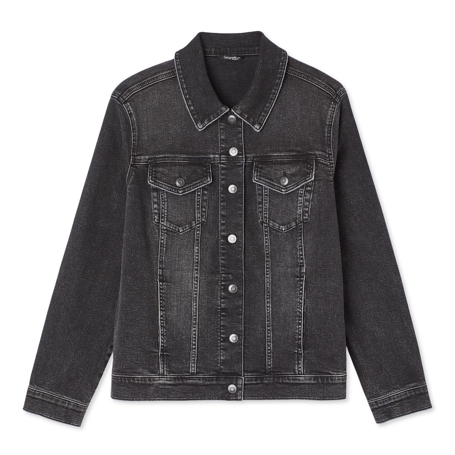 George Women's Plus Denim Trucker Jacket, Sizes 1X-4X