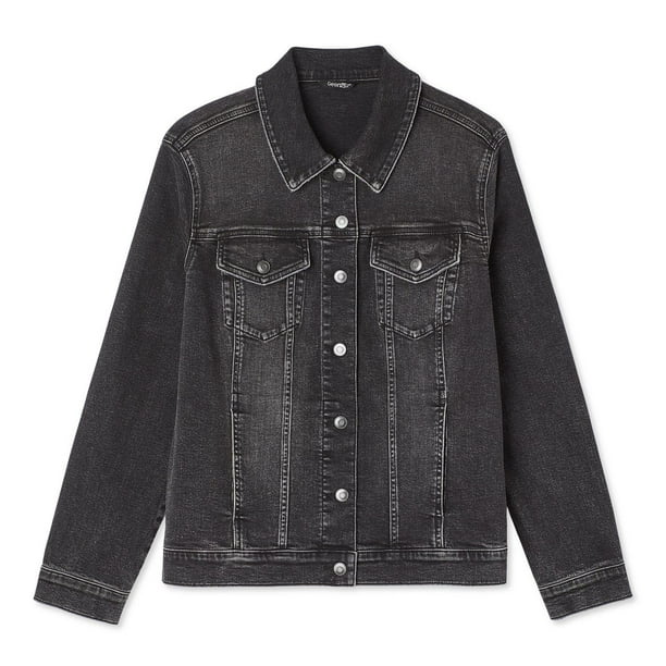 Uniqlo 1x Denim Jacket George Women's Plus Denim Trucker Jacket