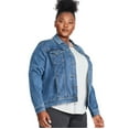 thumbnail image 2 of George Women's Plus Denim Trucker Jacket, 2 of 6