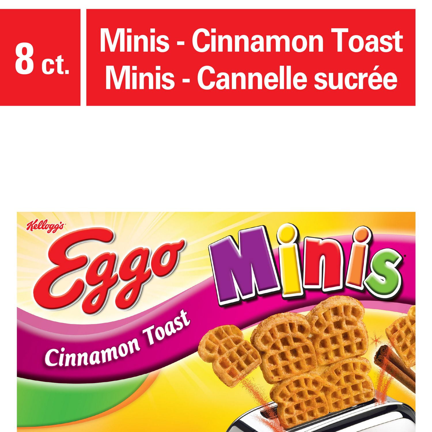 EGGO Minis Cinnamon Toast Waffles, 244g (8x4 waffles) Walmart Canada