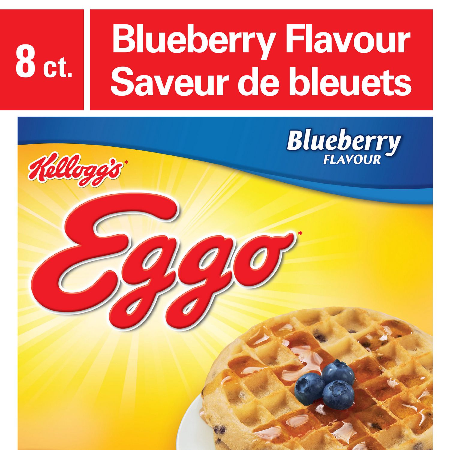 EGGO Blueberry Flavour Waffles, 280g (8 waffles) Walmart Canada