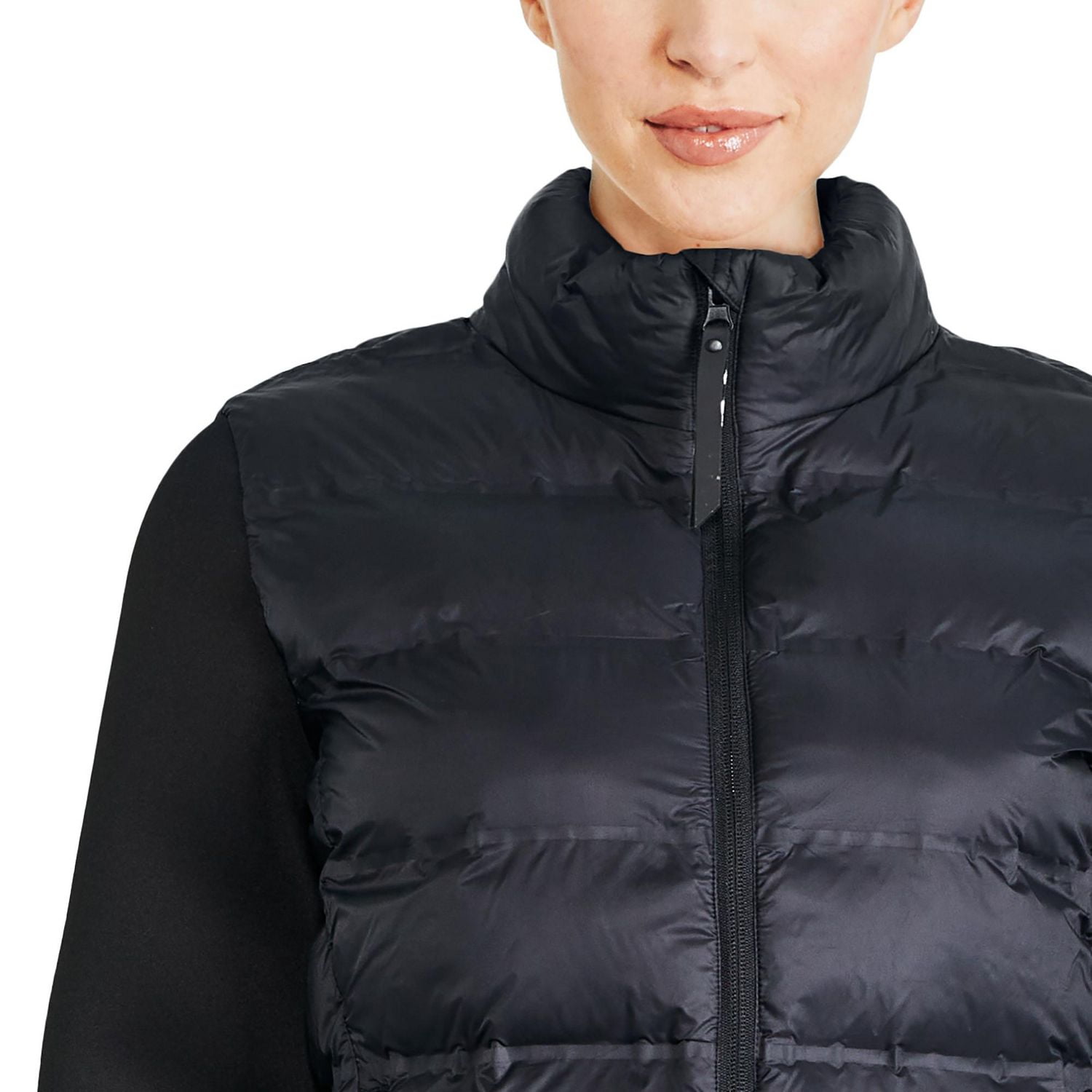 Athletic Works Women's Hybrid Puffer Jacket, Sizes XS-XXL