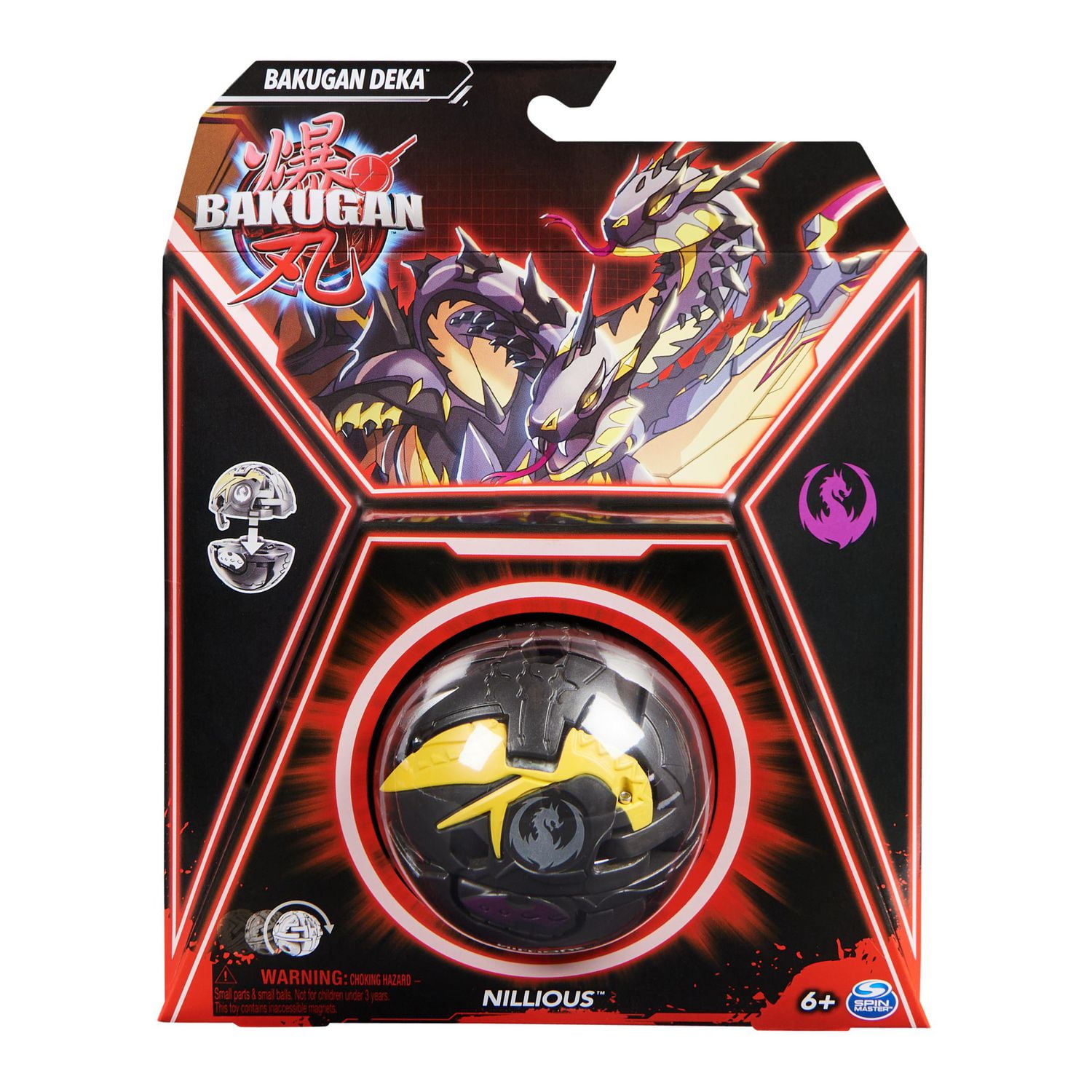 Bakugan Deka Nillious Jumbo Collectible Customizable Action Figure and Trading Cards Combine Brawl Kids Toys for Boys and Girls 6 and up Walmart