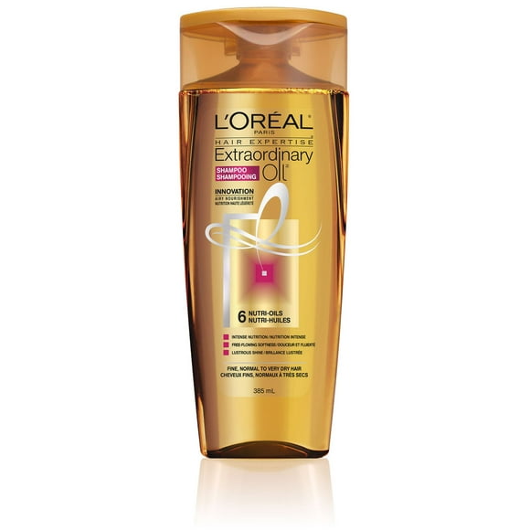 L'Oréal Paris Hair Expertise, Extraordinary Oil Shampoo, 6 Precious Oils To Transform And Nourish Dry Hair, 385 mL