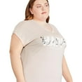 thumbnail image 2 of George Plus Women's V-Neckline Nightshirt, 2 of 6