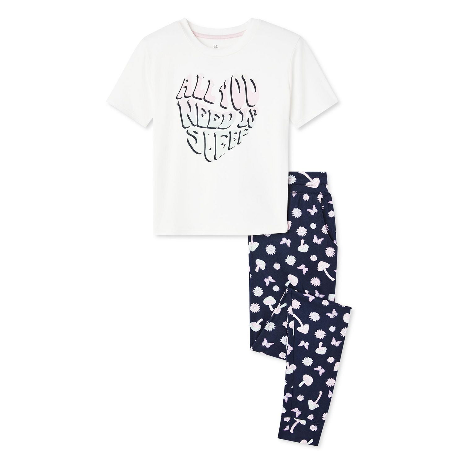 No Boundaries Women's Pajama 2-Piece Set