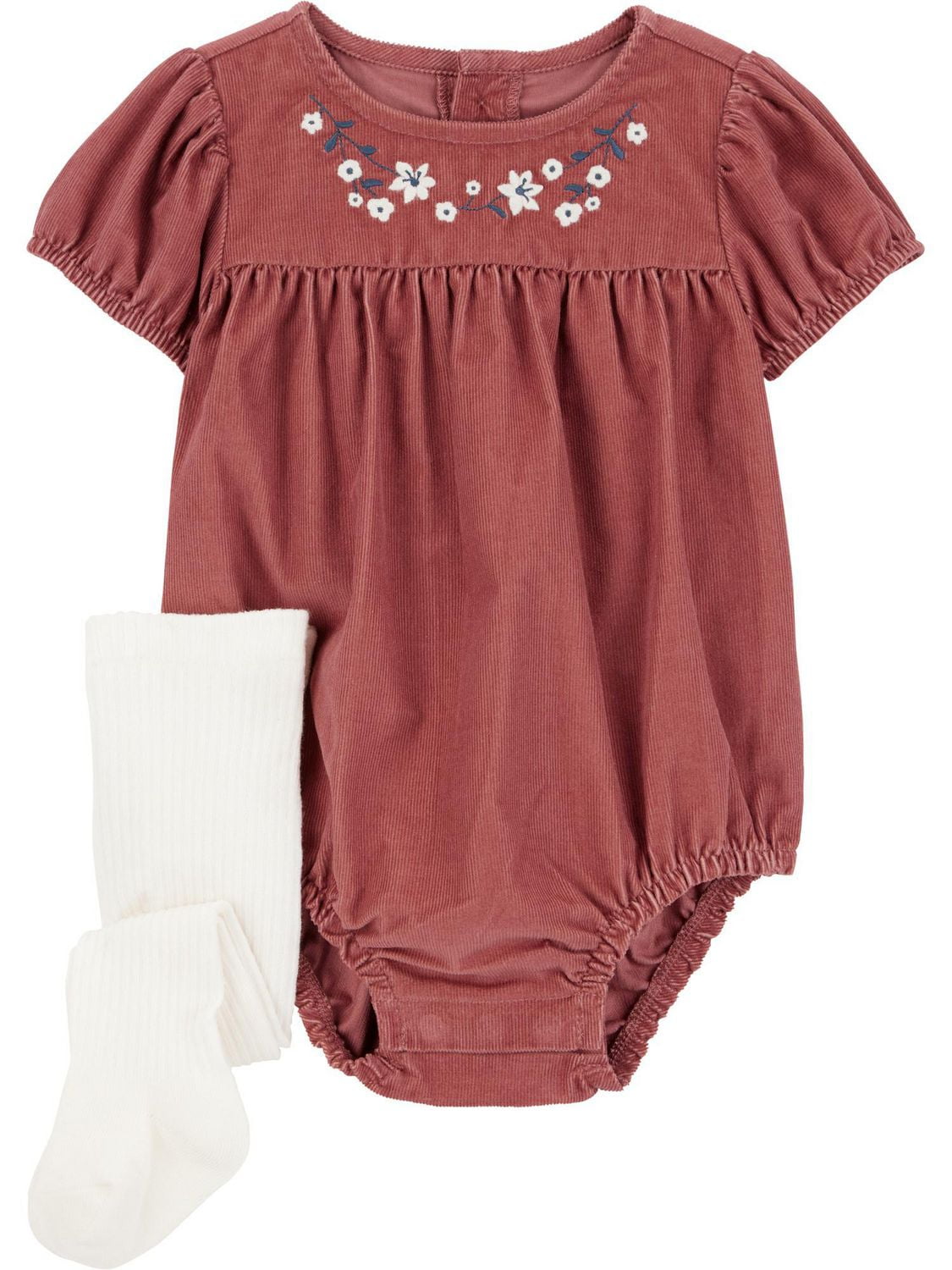 Carter's Child of Mine Ensemble Bubble pour bébé fille - Motif floral rouille