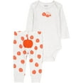 thumbnail image 1 of Carter's Child of Mine Unisex Bodysuit Pant Set - Hello Pumpkin, 1 of 3