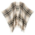 thumbnail image 1 of George Women's Plaid Ruana, 1 of 1