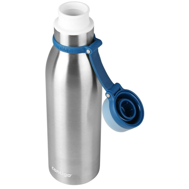 Contigo Matterhorn Botella de agua de acero inoxidable con aislamiento  Thermalock, vaso sin BPA con tapón de rosca, 100% a prueba de fugas y  derrames