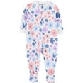 thumbnail image 1 of Carter's Child of Mine Toddler Girls' 1-Piece Pajama - Blue Floral, 1 of 3