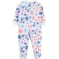 thumbnail image 2 of Carter's Child of Mine Toddler Girls' 1-Piece Pajama - Blue Floral, 2 of 3