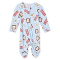 thumbnail image 1 of George Baby Boys' Sleeper with Convertible Mitts, 1 of 2