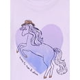 thumbnail image 2 of Carter's Child of Mine Big Kid Girls' 2-Piece Pajamas - Purple Horse, 2 of 3