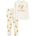 thumbnail image 1 of Carter's Child of Mine Toddler Unisex 2-Piece Pajama - Mac N Cheese, 1 of 3