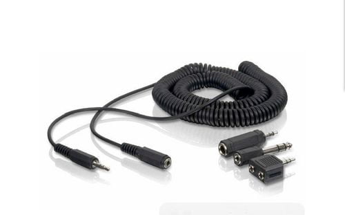 Philips Headphone extension cable 20 ft Black Coiled SWA2150W