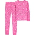 thumbnail image 1 of Carter's Child of Mine Big Kid Girls' 2-Piece Pajama - Pink Bows, 1 of 3
