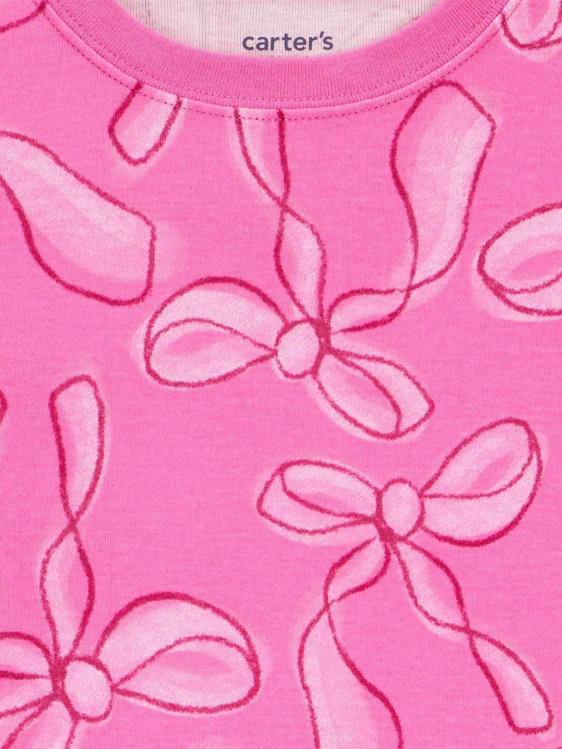 Carter's Child of Mine Big Kid Girls' 2-Piece Pajama - Pink Bows