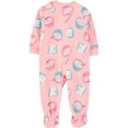 thumbnail image 2 of Carter's Child of Mine Toddler Girls' 1-Piece Pajama - Pink Breakfast, 2 of 3