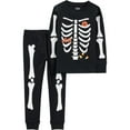 thumbnail image 1 of Carter's Child of Mine Toddler Unisex 2-Piece Pajama - Black Skeleton, 1 of 4