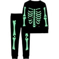 thumbnail image 2 of Carter's Child of Mine Toddler Unisex 2-Piece Pajama - Black Skeleton, 2 of 4
