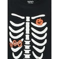 thumbnail image 3 of Carter's Child of Mine Toddler Unisex 2-Piece Pajama - Black Skeleton, 3 of 4