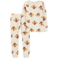 thumbnail image 1 of Carter's Child of Mine Toddler Unisex 2-Piece Pajama - Turkey, 1 of 3