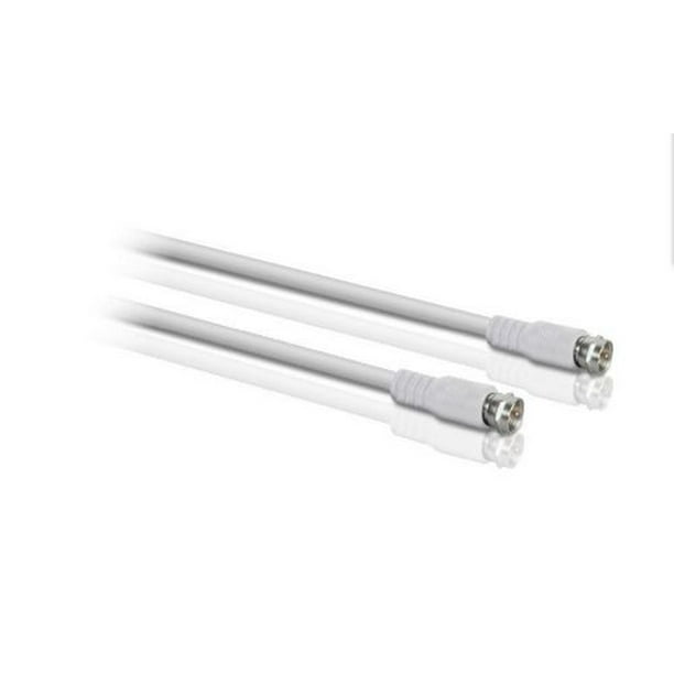 Philips Câble coaxial RG6 15,2 m Blanc