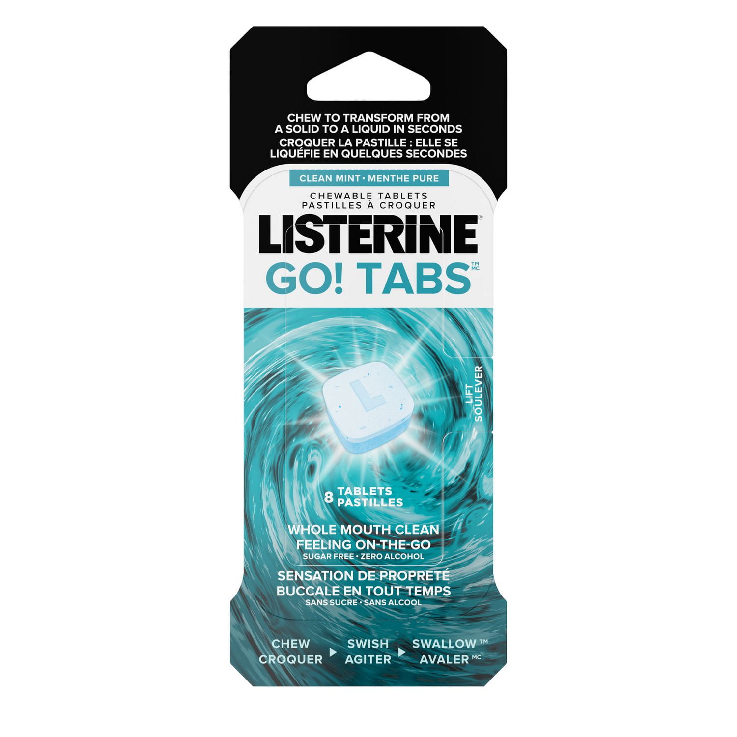 Listerine GO! Tabs Chewable Mint 8 Tablets | Walmart Canada