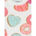thumbnail image 2 of Carter's Child of Mine Toddler Girls' 2-Piece Pajama - Multi Donut, 2 of 3