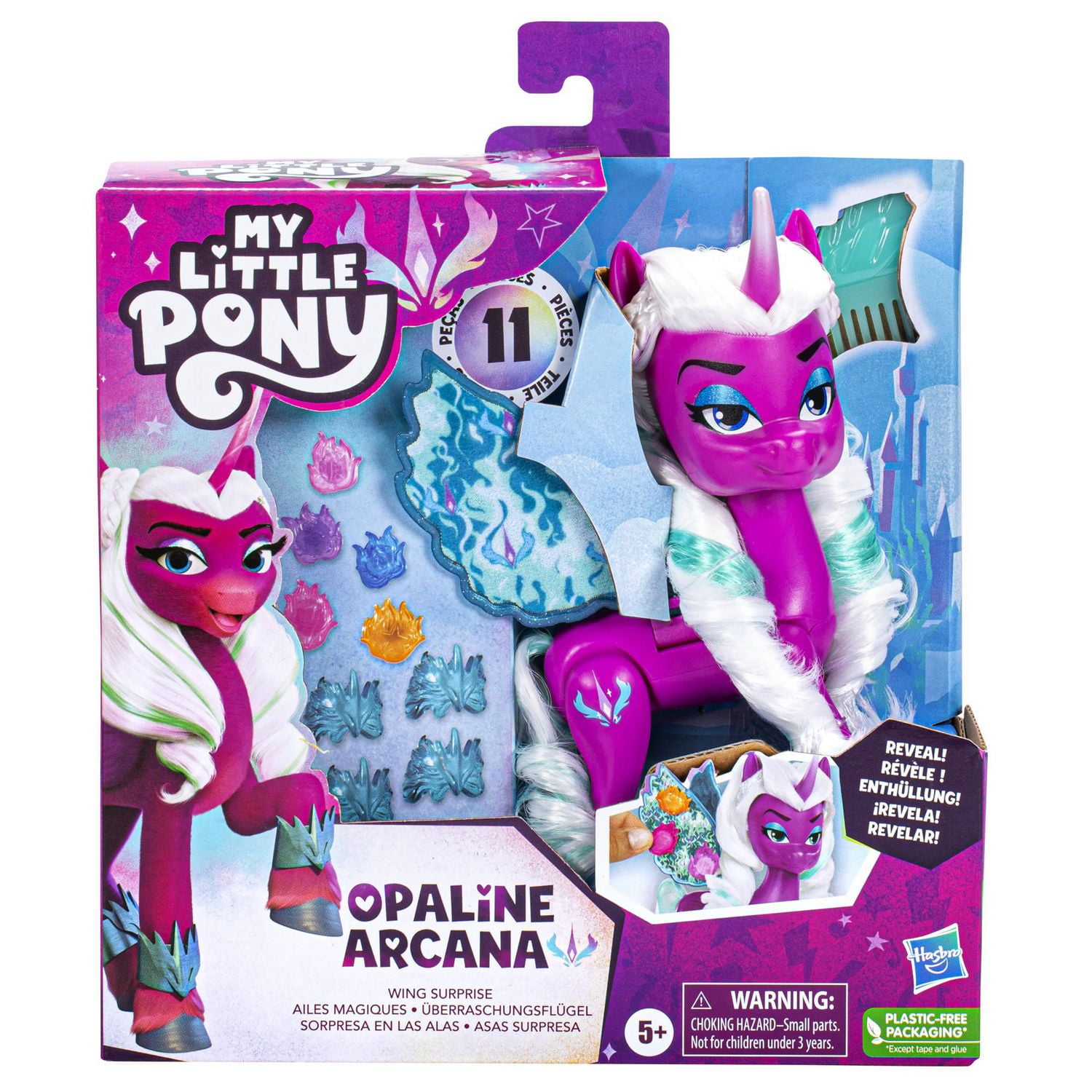 My Little Pony Toys Opaline Arcana Wing Surprise Fashion Doll with Wings and Accessories