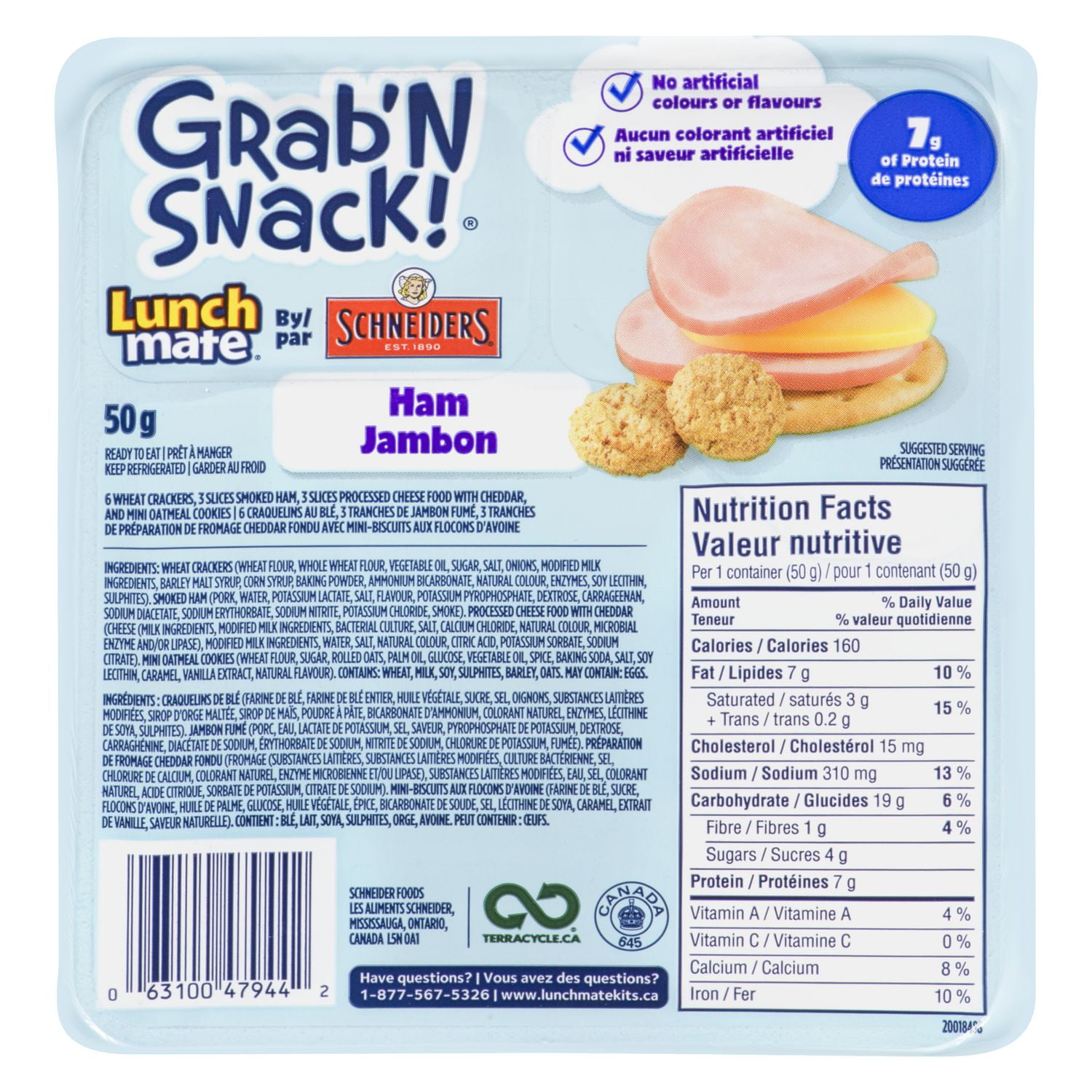 Schneiders Lunch Mate Grab N Snack Ham Lunch Kit Walmart Canada