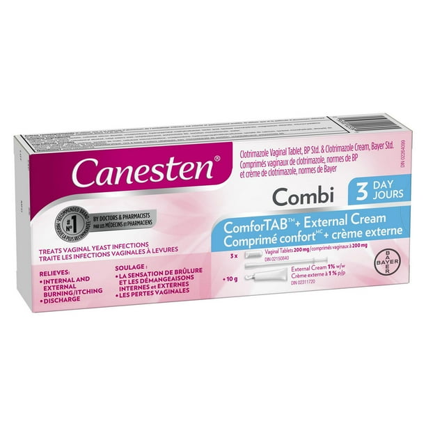 Canesten Combi Comprimé confort 3 jours, comprimé vaginal et crème