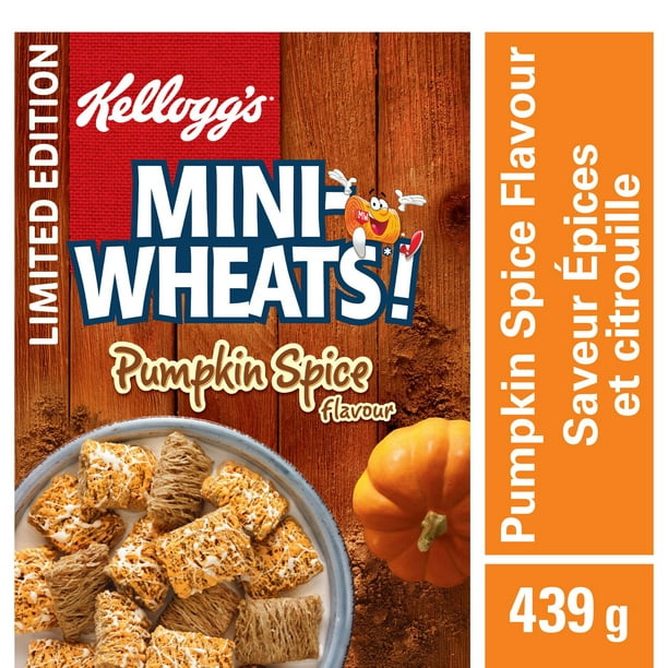 Céréales Mini-Wheats de Kellogg's à saveur d'épices et citrouille