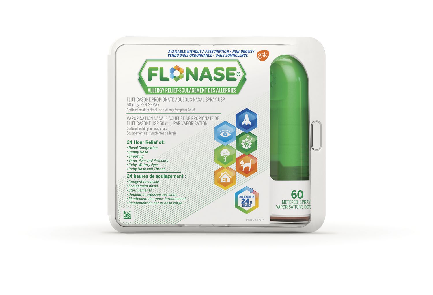 Flonase Allergy Relief Nasal Spray, 60 Metered Spray