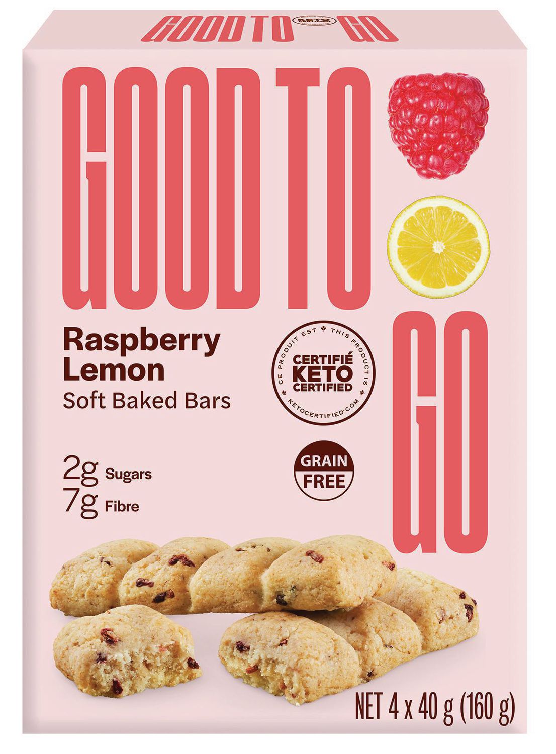 Good To Go Raspberry Lemon Soft Baked Bars