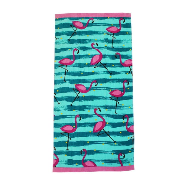 MAINSTAYS PRINTED BEACH TOWEL-- FLAMINGO - Walmart.ca