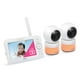 VTech VM5263-2 5” Digital Video Baby Monitor with 2 Pan and Tilt and Night Light Cameras, (White), VM5263-2 - image 2 of 9