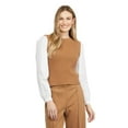 thumbnail image 1 of Mexx Womens Crew Neck Sweater Vest with Sleeves, 1 of 5