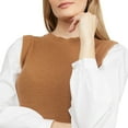 thumbnail image 4 of Mexx Womens Crew Neck Sweater Vest with Sleeves, 4 of 5