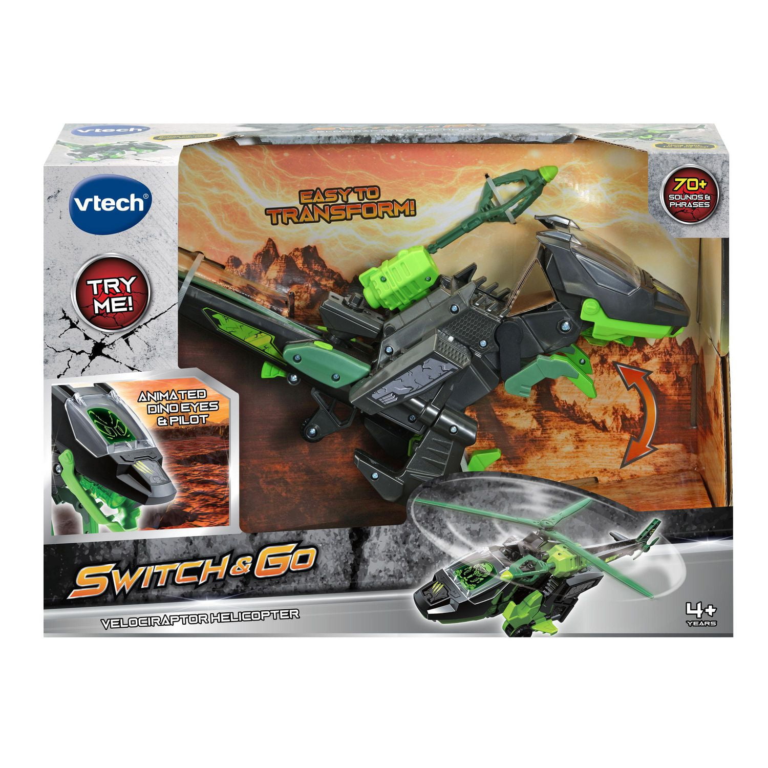 Switch & go on sale dino helicopter