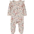 thumbnail image 1 of Carter's Child of Mine Baby Girls' Sleep N Play - Beige Floral, 1 of 3