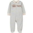 thumbnail image 1 of Carter's Child of Mine Baby Boys' Sleep N Play - Stripe Little Brother, 1 of 3