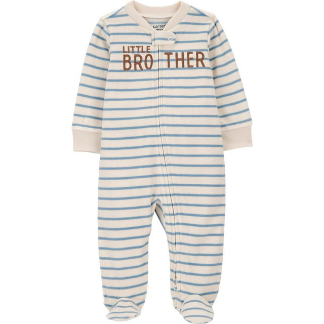 Carter's Child of Mine Baby Boys' Sleep N Play - Stripe Little Brother